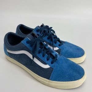 Vans Classic Old Skool Blue Suede Mens Size 11.5